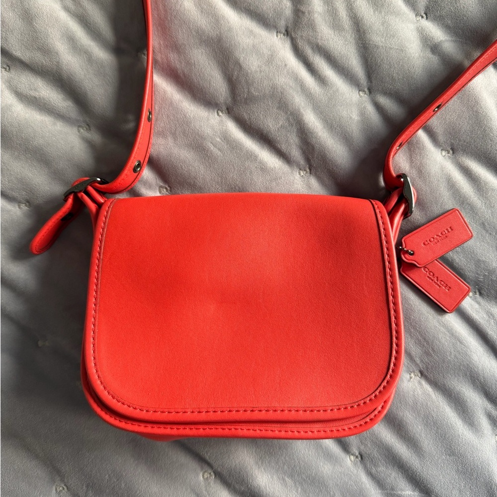 Coach Vibrant Orange/Poppy Crossbody Bag